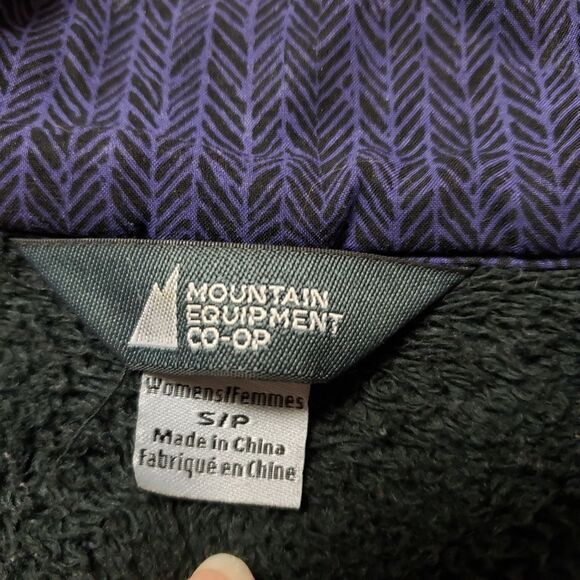 MEC • Purple Printed Double Breasted Coat • Size S - Picture 6 of 11